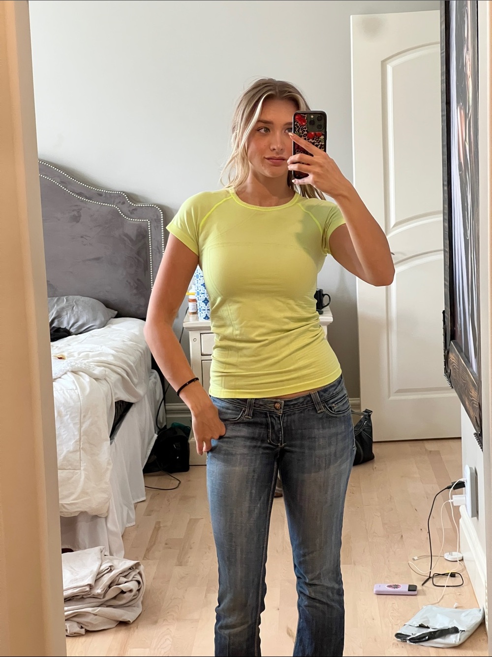 Iviva Lime Short-Sleeve Active Top
